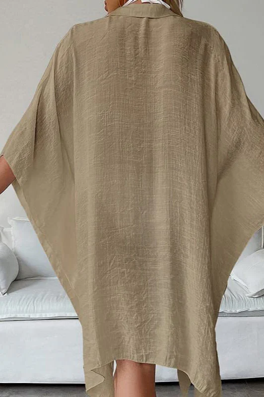 Casual Batwing Sleeve Beach Cardigan - Image 4