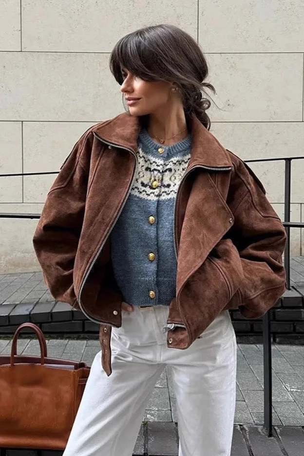 Chic Cropped Vintage Jacket - Image 2