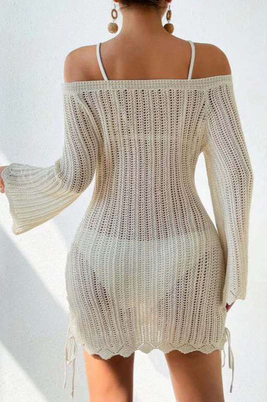 Solid Knit Bikini Cover Up - Image 4