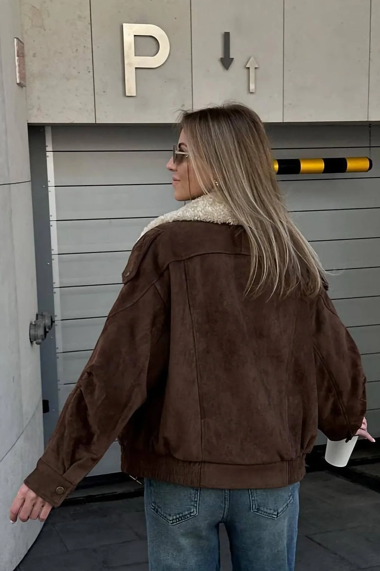 Casual Brown Oversized Jacket - Image 4
