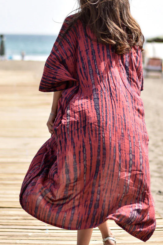 Loose Fit Beach Duster Cover Up - Image 4