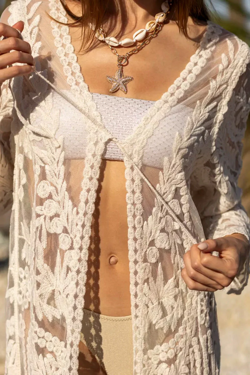 Flowy Lace Beach Cover Up - Image 6