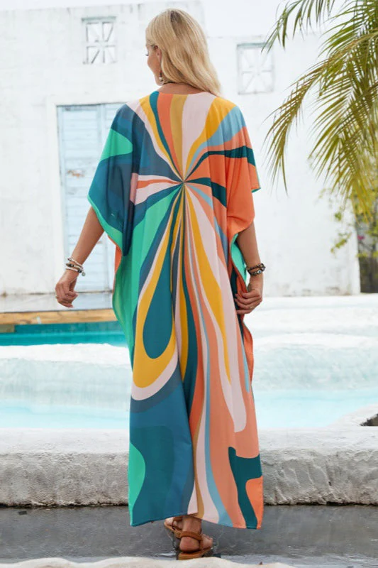 Loose Floral Duster Cover Up - Image 3
