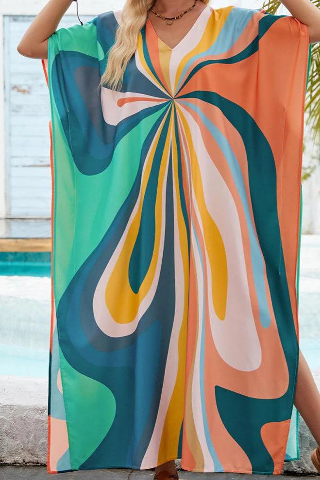 Loose Floral Duster Cover Up - Image 4