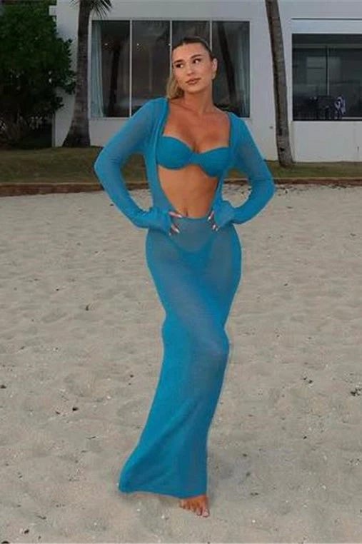 Sheer Two Way Beach Cover Up - Image 2