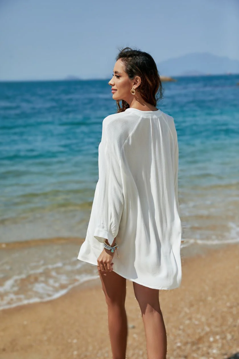 Casual Cardigan Beach Cover Up - Image 4