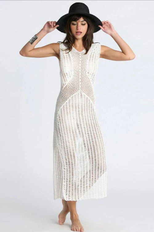 Loose Knit Beach Maxi Cover Up - Image 4