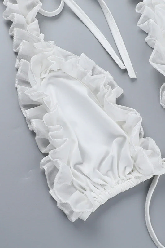 Ruffled Bandeau Bikini Set - Image 5