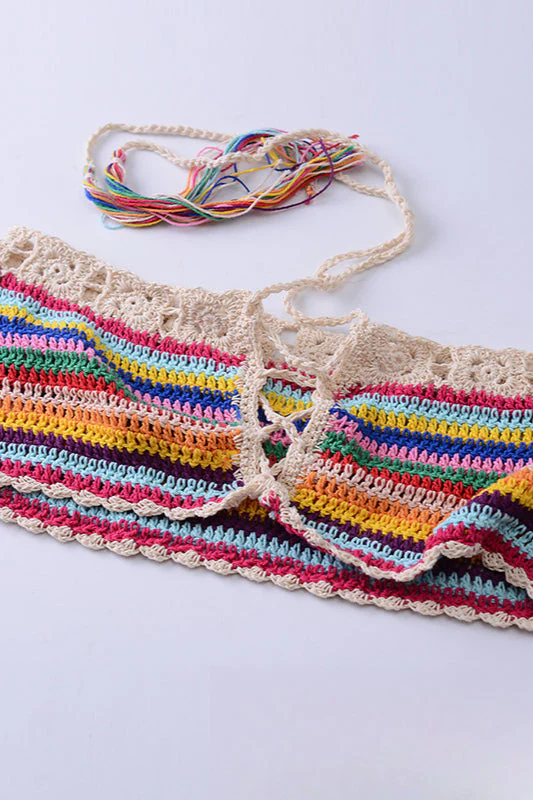Knit Bandeau Bikini Set - Image 3