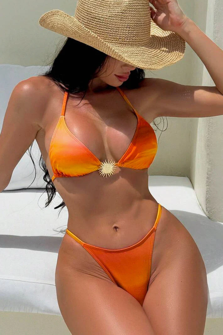 Gradient Halter Bikini Set - Image 2