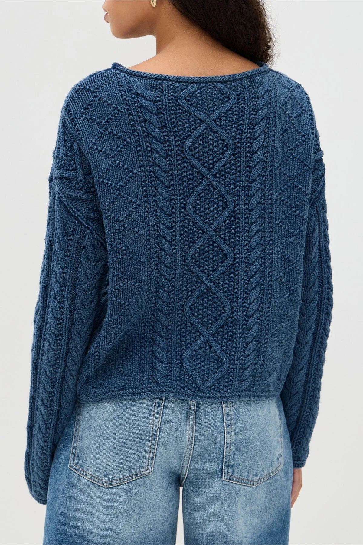 Vintage Loose Knit Flag Blouse - Image 2