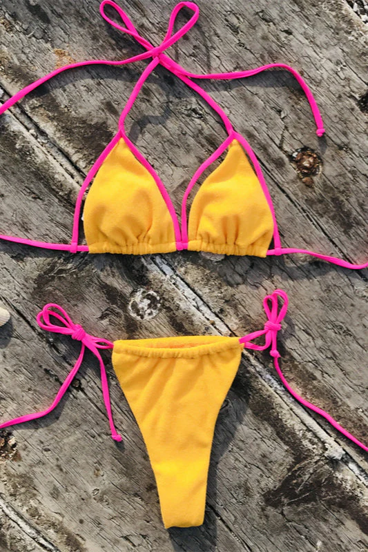 Solid Terry Bikini Set - Image 5