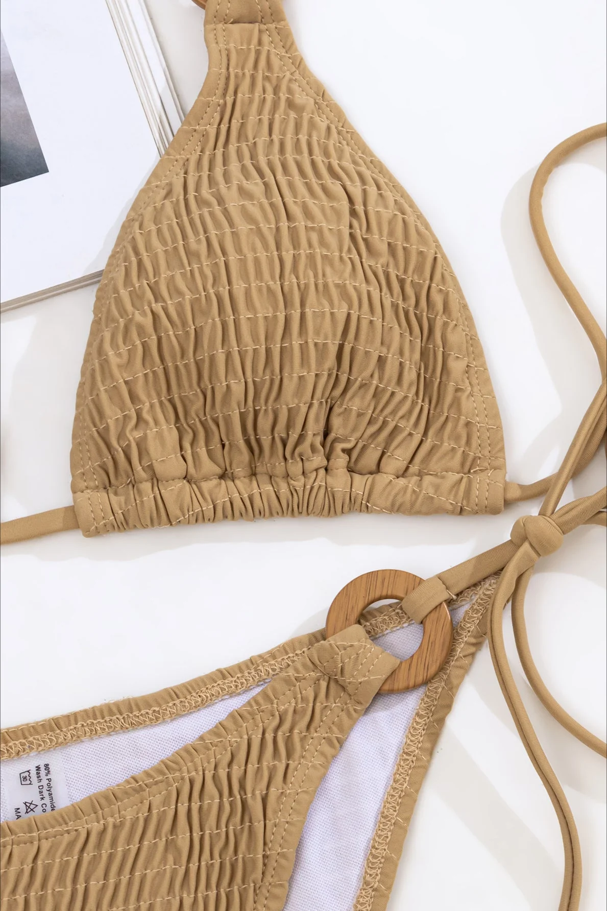 Ruched Nylon Bikini Set - Image 3