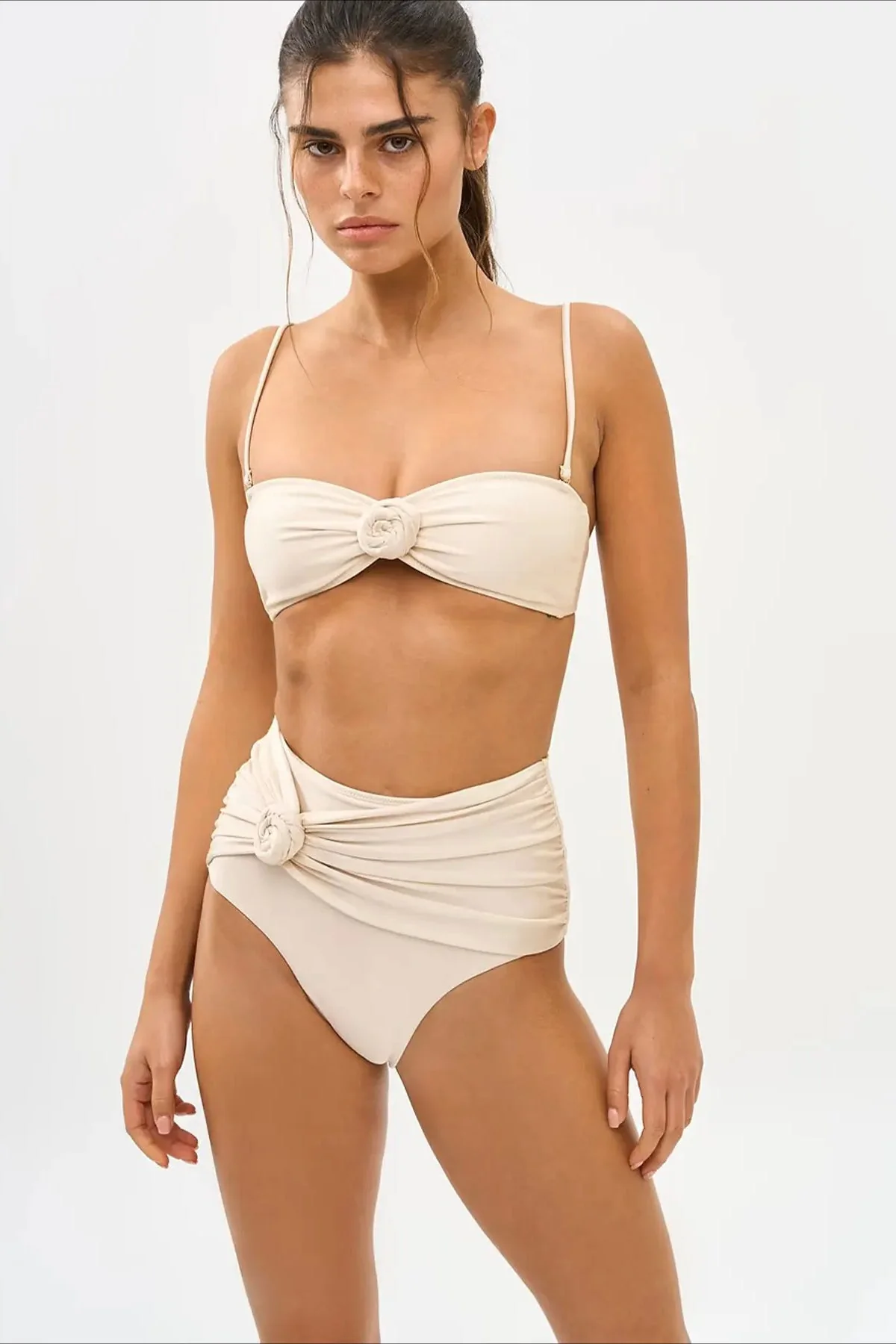 Floral High Waist Bikini Set - Image 4