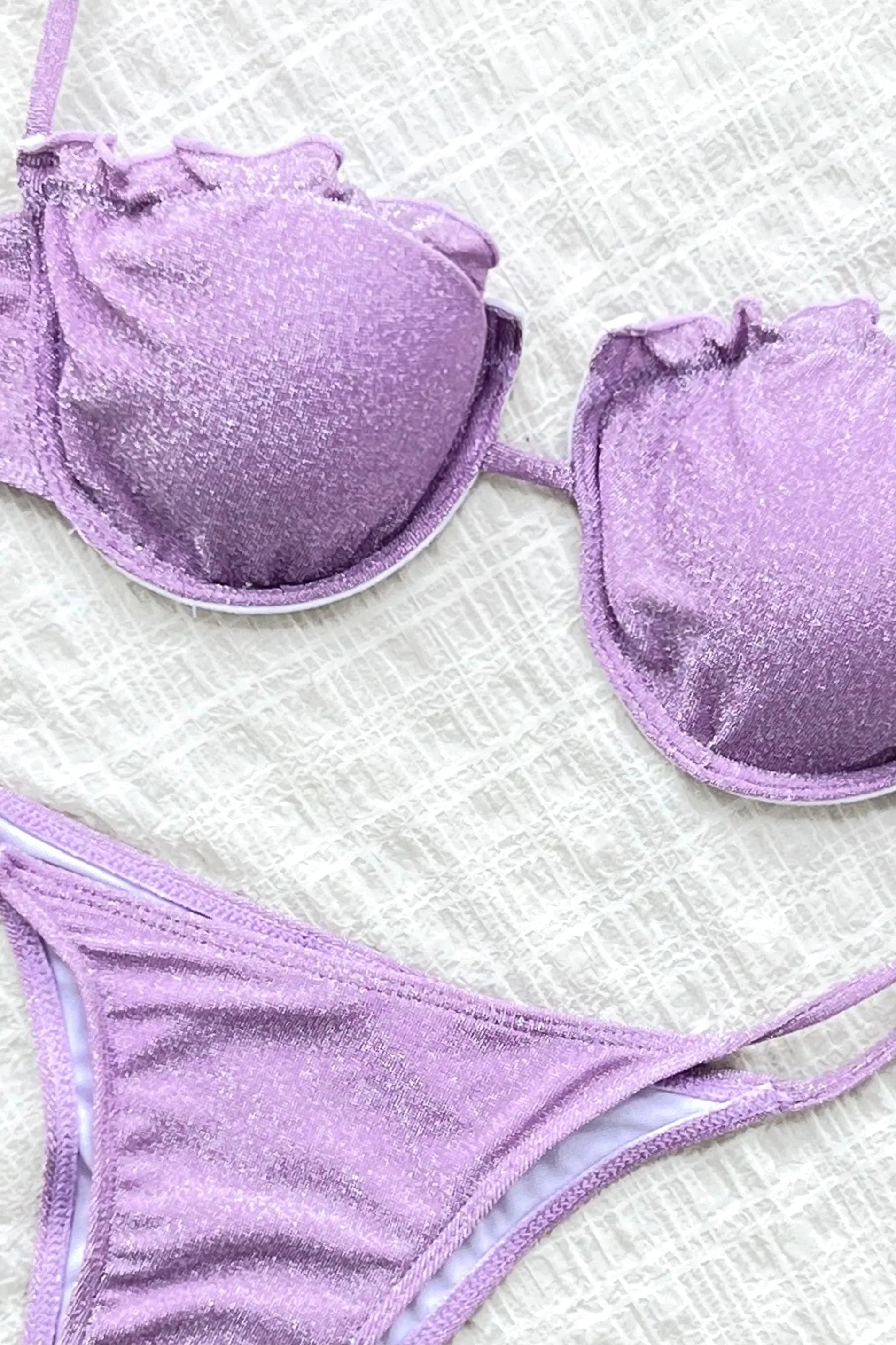 Purple Ring Detail Bikini Set - Image 4