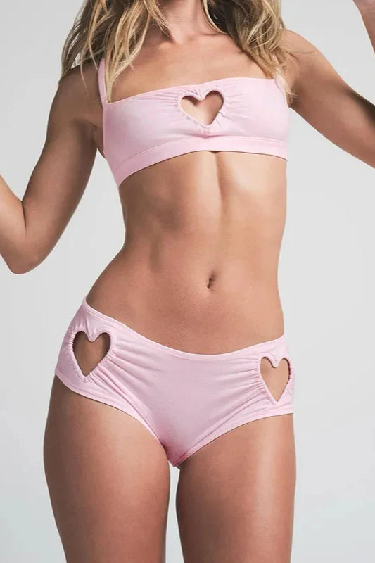 Pink Heart Cutout Bikini Set - Image 3