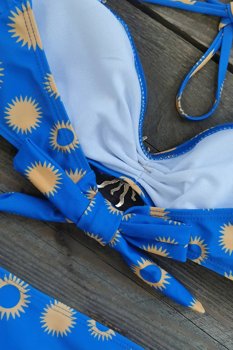 High Waist Bandage Bikini Set - Image 4