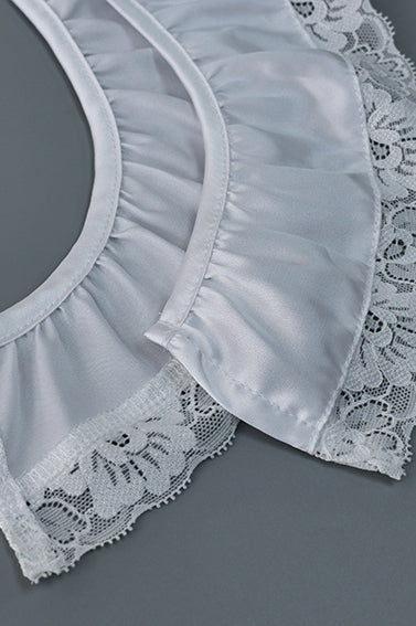 Lace Trim Asymmetrical A-line Skirt - Image 6
