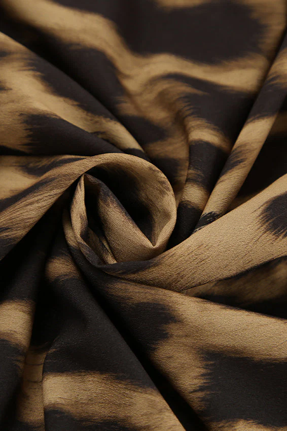 Leopard Print High Waist Midi Skirt - Image 7