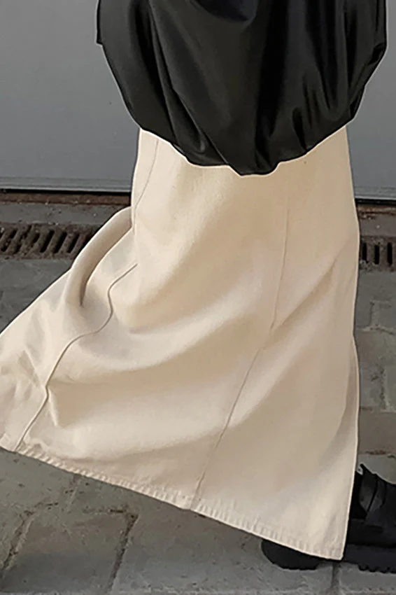 Split Hem Bodycon Maxi Skirt - Image 4