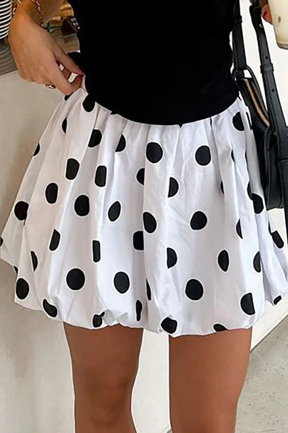 Polka Dot High-Waisted Skirt - Image 3