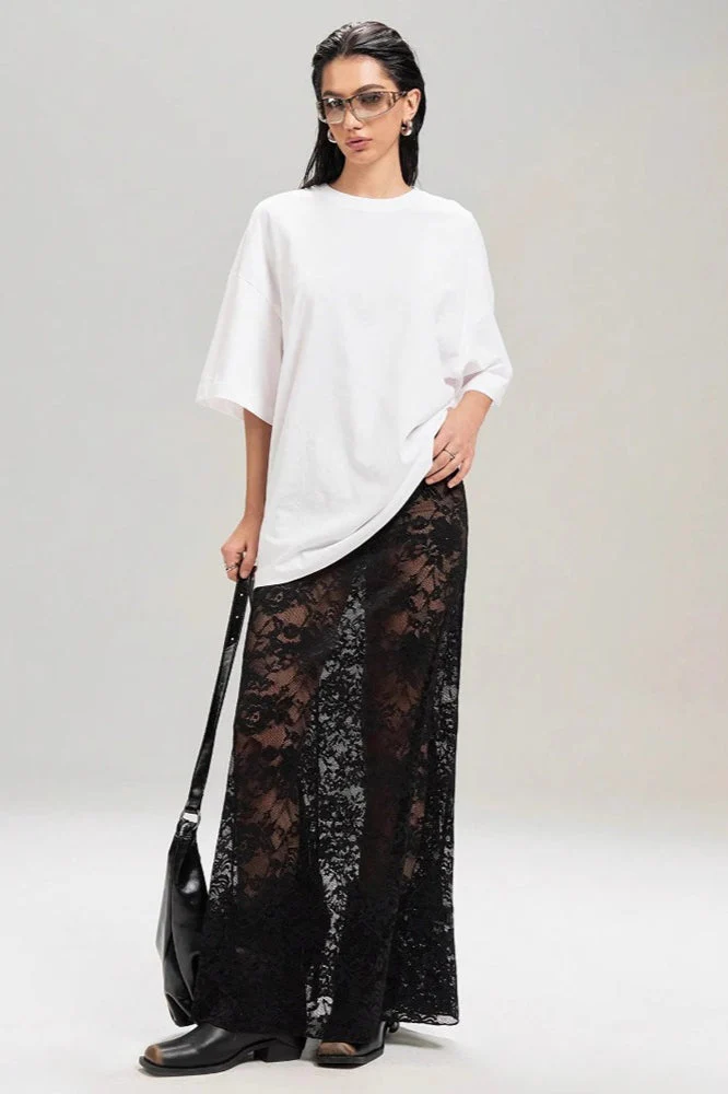 Lace High-Waist Skirt - Image 2