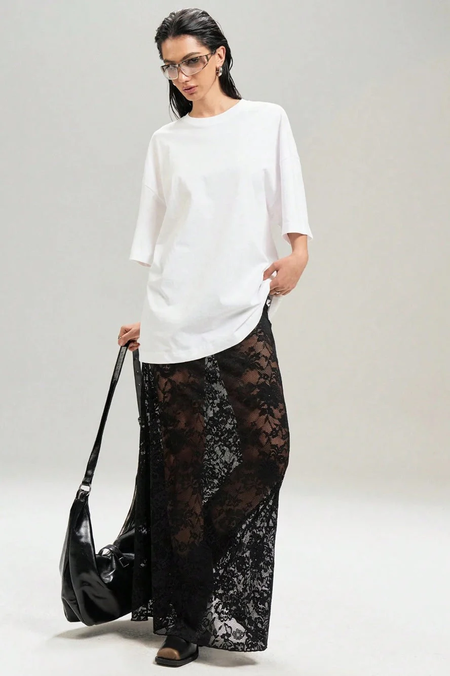 Lace High-Waist Skirt - Image 3