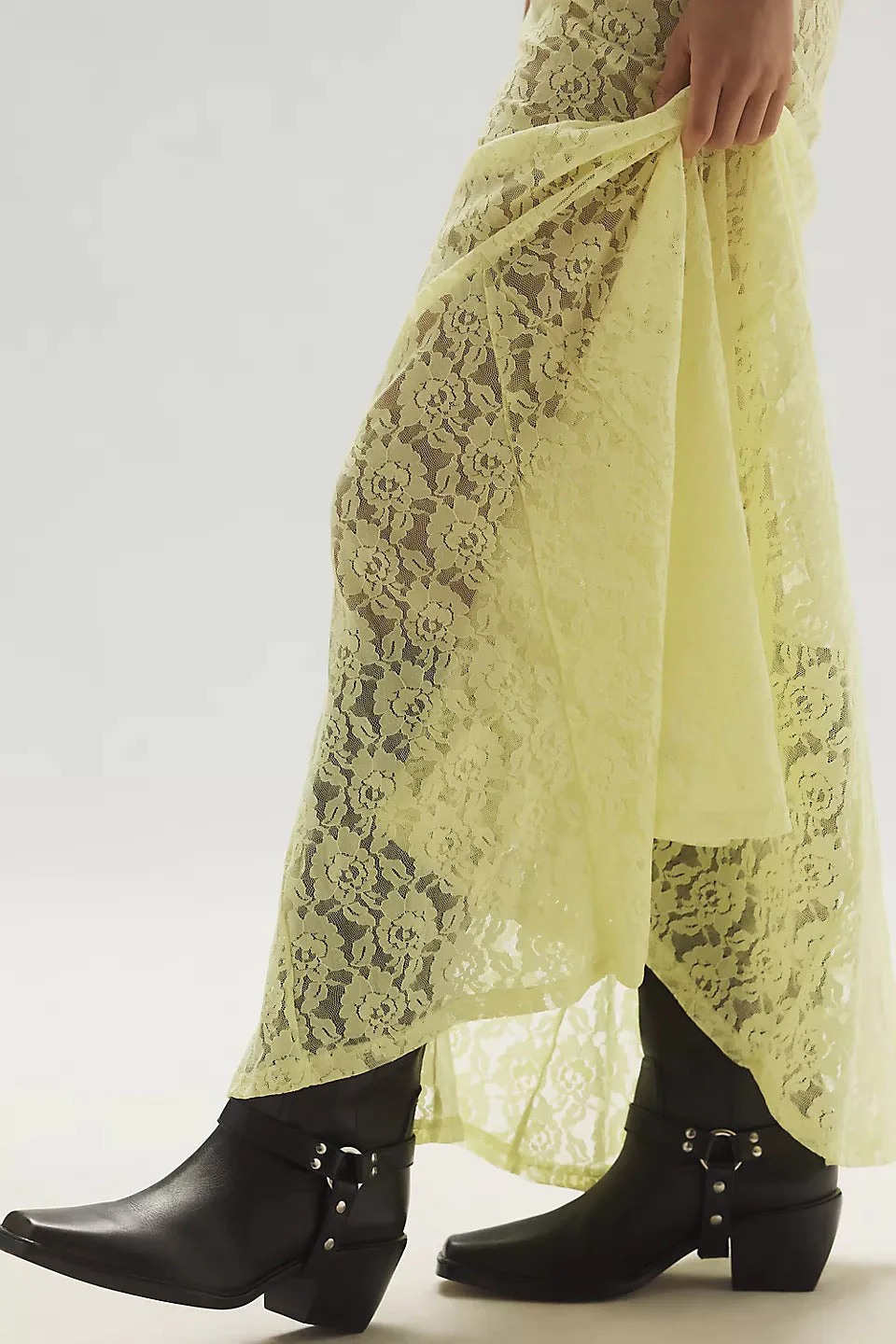 Lace Hollow Out Long Skirt - Image 2