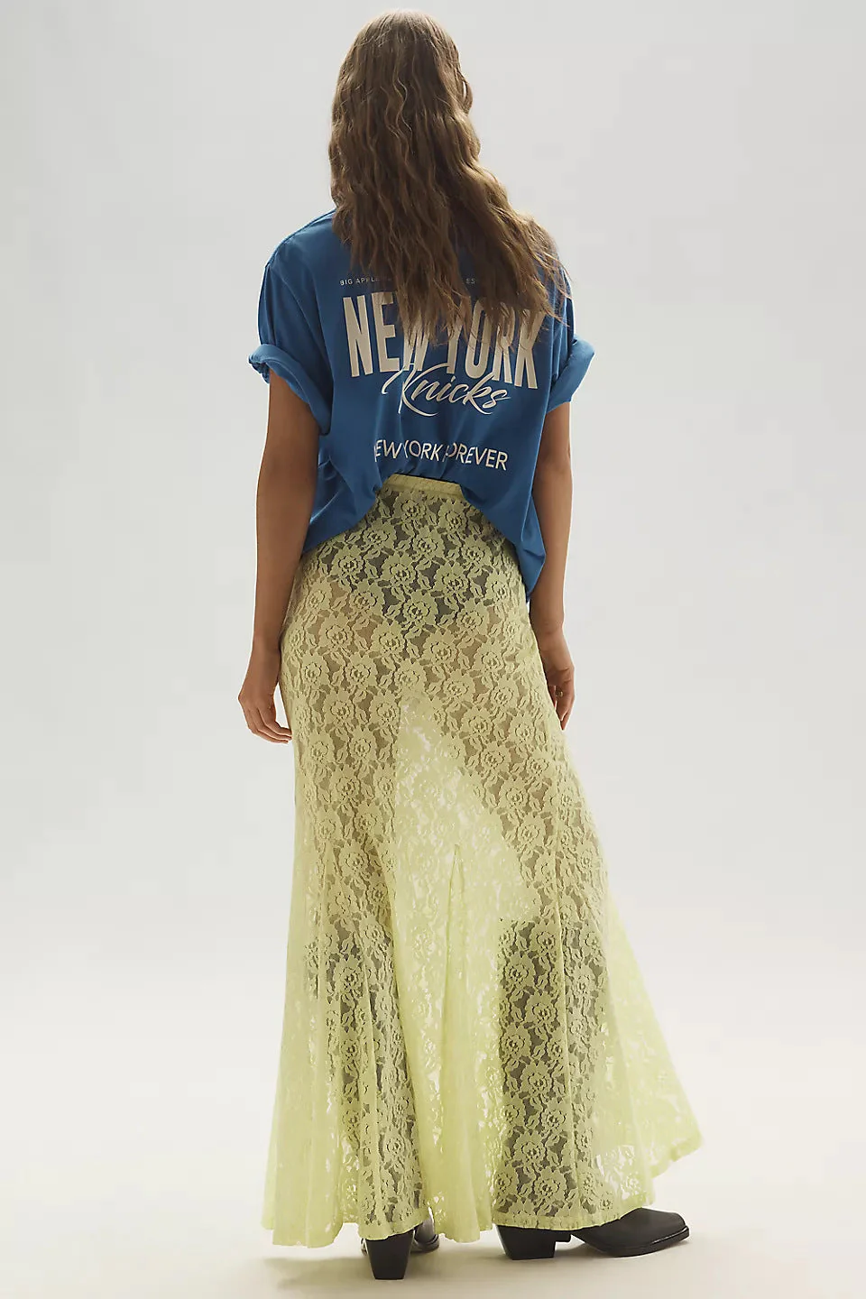 Lace Hollow Out Long Skirt - Image 4