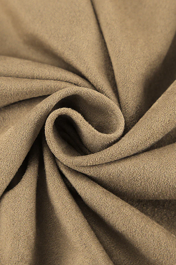 French Minimalist High-Waisted Solid Color Midi Skirt - Image 5