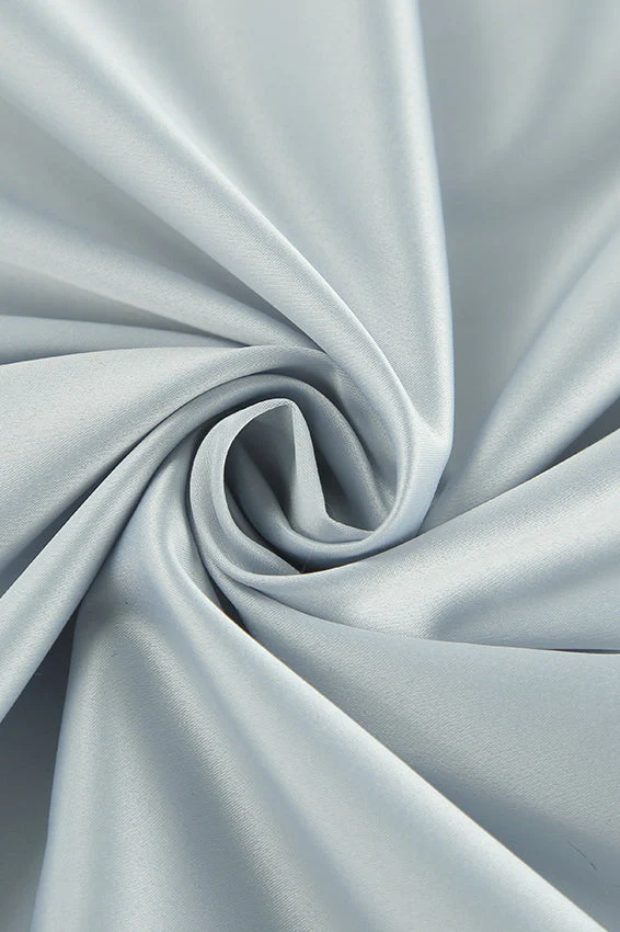 Satin High-Slit A-Line Midi Skirt - Image 7