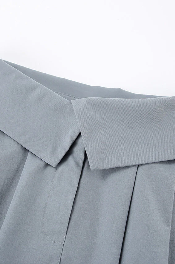 Brit Chic Color-Block Pleated Mini Skirt - Image 5
