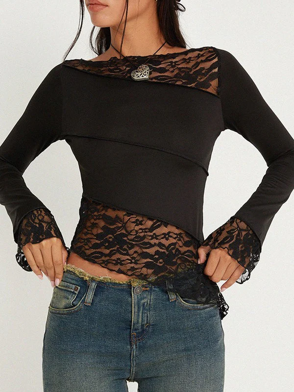 Vintage Slim Fit Floral Detail Long Sleeve Blouse - Image 7