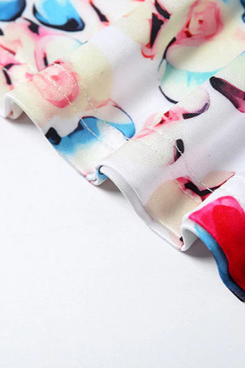 High Waist Floral Print Pencil Skirt - Image 4