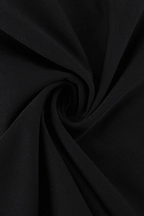 Slim Fit Black Long Pencil Skirt - Image 4