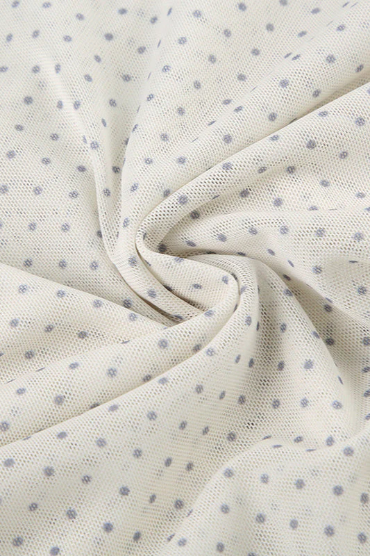 Retro Polka Dot Tie Mini Skirt - Image 11