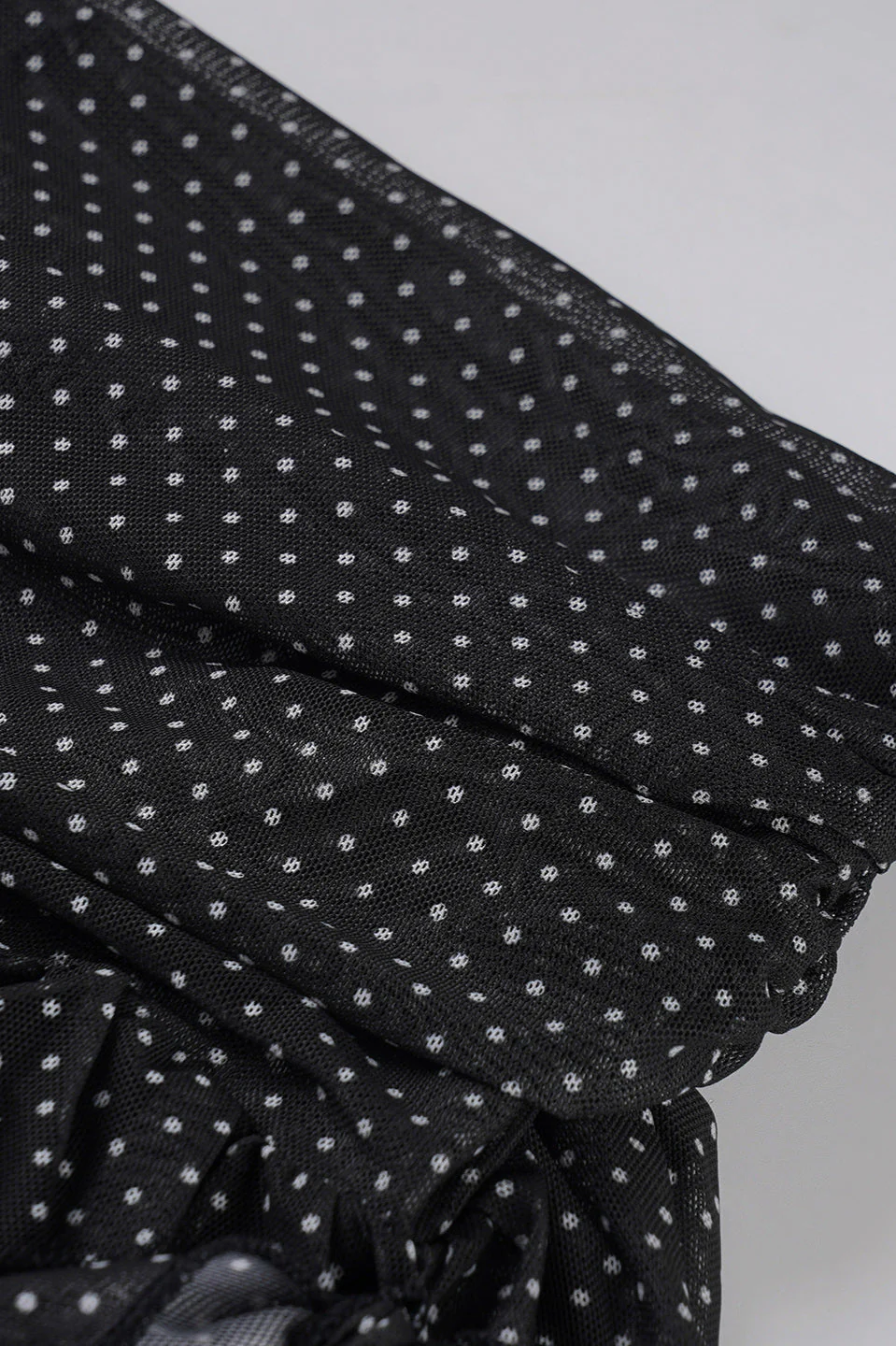 Retro Polka Dot Tie Mini Skirt - Image 4