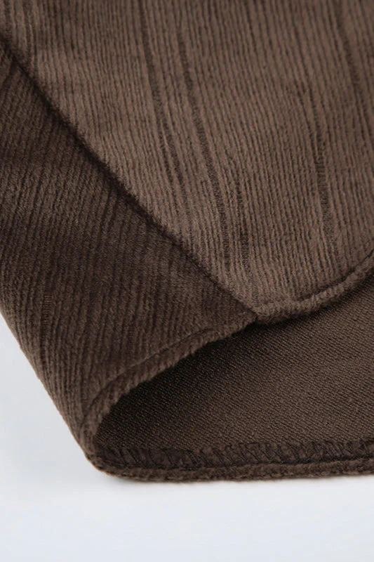 Asymmetric Draped Midi Skirt - Image 6