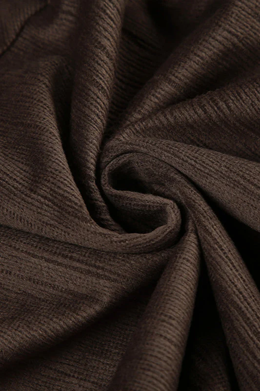 Asymmetric Draped Midi Skirt - Image 7