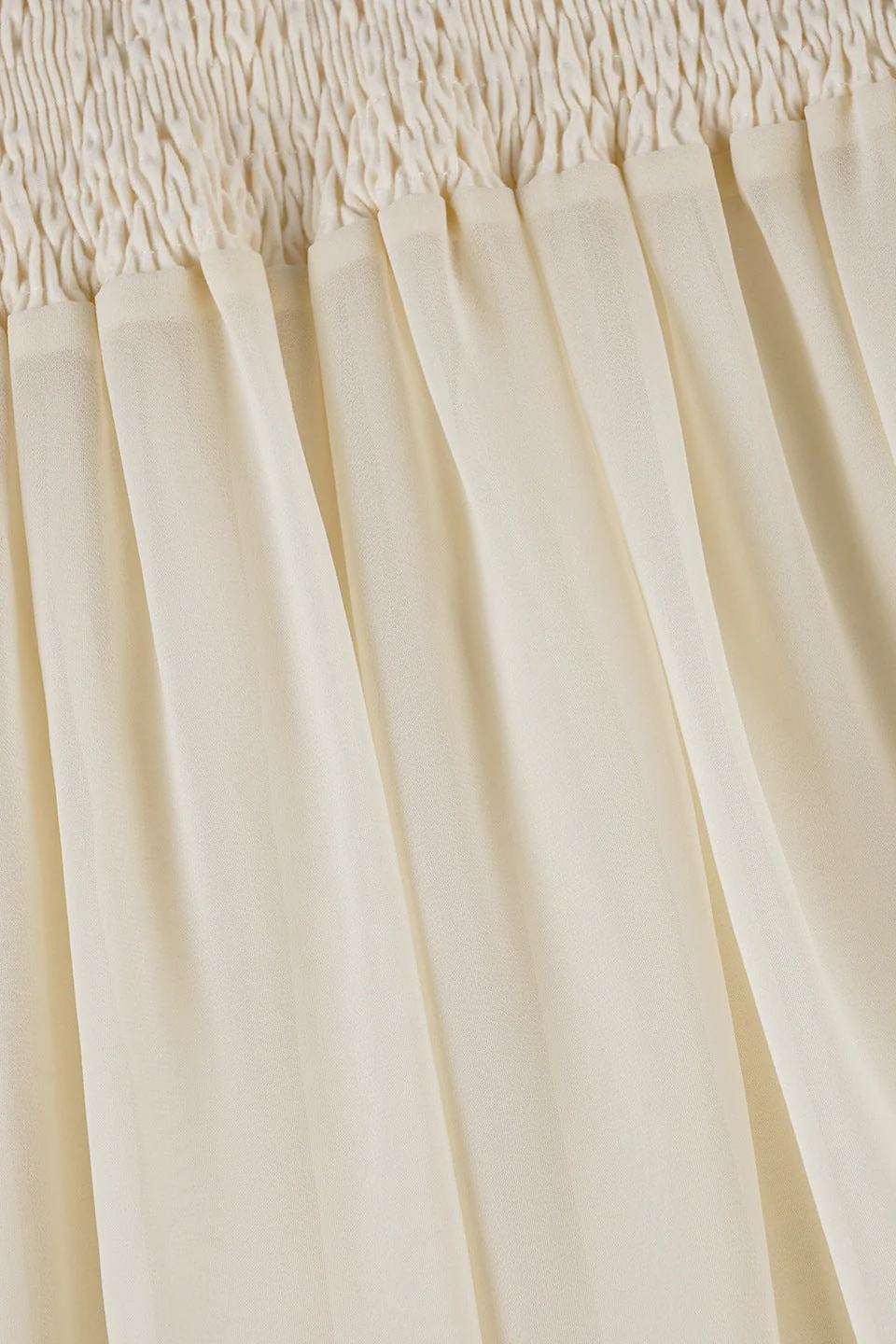 Elastic Waist Ruching A-Line Skirt - Image 6
