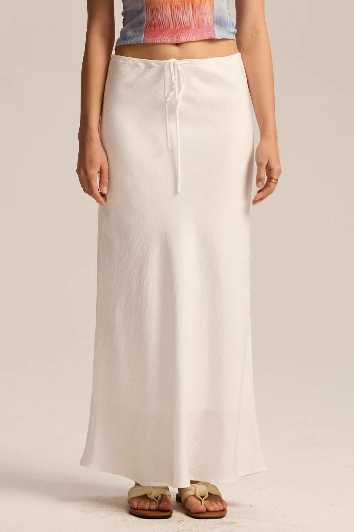 Drawstring High Waist Bodycon Midi Skirt - Image 2