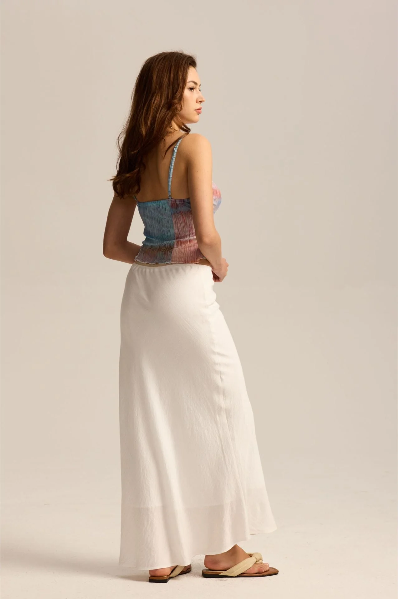 Drawstring High Waist Bodycon Midi Skirt - Image 5