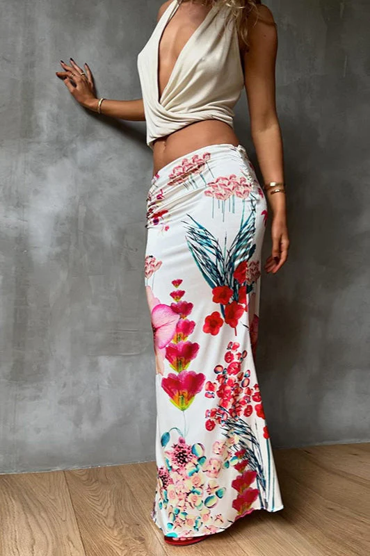 Digital Print High Waist Bodycon Skirt - Image 3