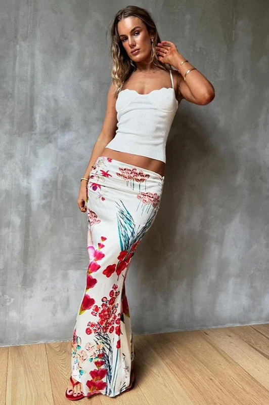 Digital Print High Waist Bodycon Skirt - Image 4