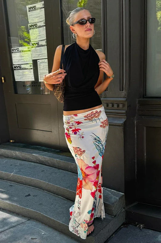 Digital Print High Waist Bodycon Skirt - Image 6