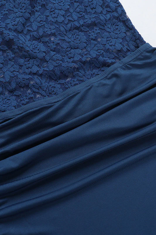Lace Insert Sleeveless Bodycon Maxi Dress - Image 8