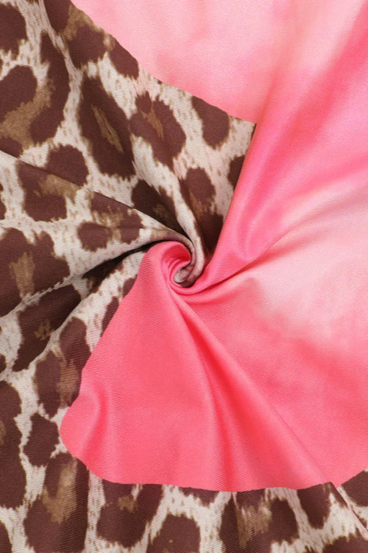 Floral Leopard Print Sleeveless Bodycon Maxi Dress - Image 5