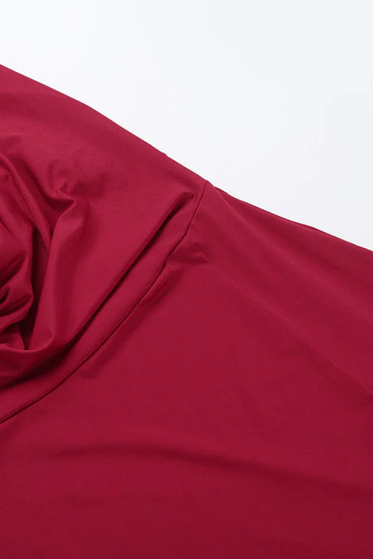 Solid Color Halter V-Neck Backless Maxi Dress - Image 4