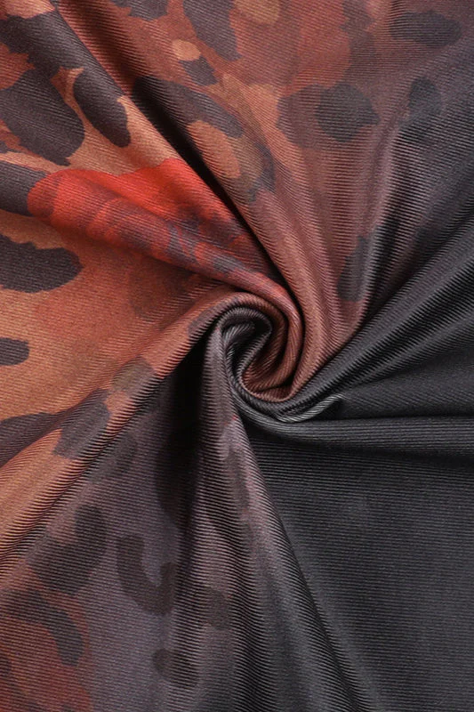 Strapless Backless Leopard Print Maxi Dress - Image 6