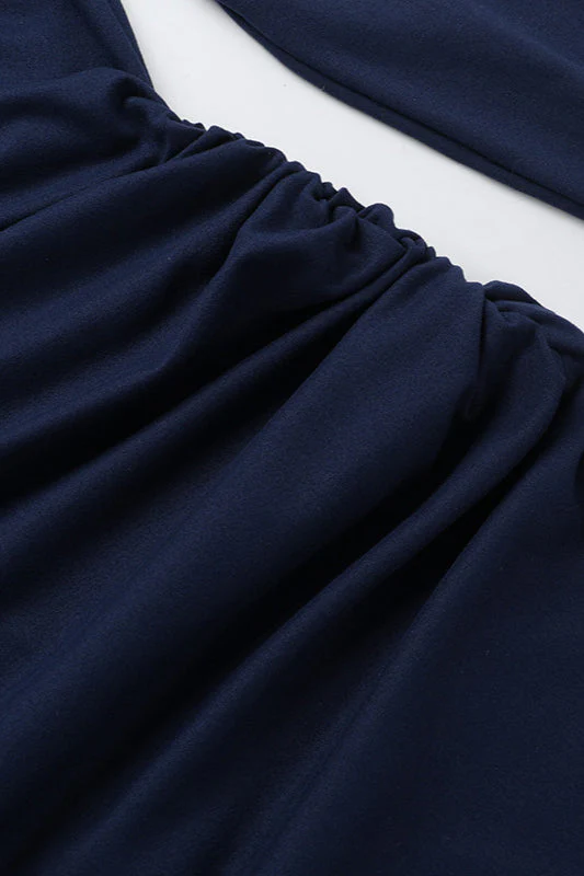 Elegant Designer Puff Sleeve Maxi Dress - Image 5
